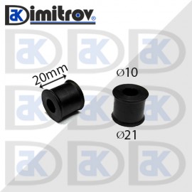 Гумен тампон Ø 10 x Ø 21 x L 20 mm